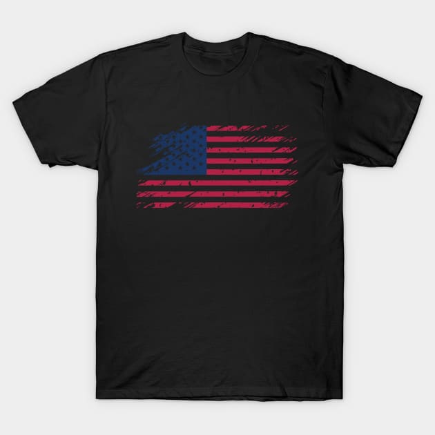 Flag USA. United States flag. American flag. National symbol of usa T-Shirt by designgoodstore_2